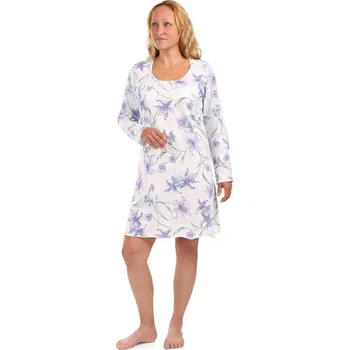Dámská noční košile Lamido Dámská noční košile Dana D fialová lilie XL (CZ52 / EU48 (XL)) - doprava od 59 Kč