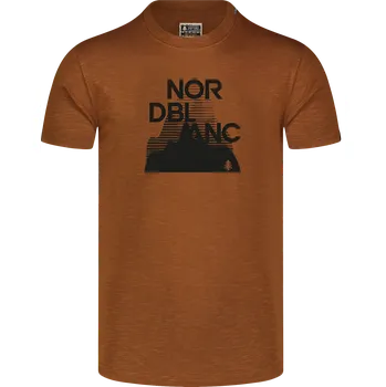 Pánské triko NORDBLANC HURRY NBSMT8164 PUŠTÍKOVA HNĚDÁ S