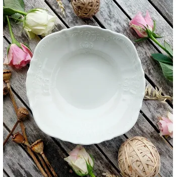 BERNADOTTE IVORY mísa kompotová 23 cm, slonová kost, Thun 1794 (Porcelánová mísa 2. jakost)