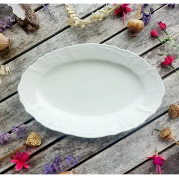 BERNADOTTE IVORY mísa oválná 26 cm, slonová kost, Thun 1794 (Porcelánová mísa 2. jakost)