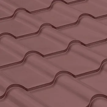 plechová krytina SATJAM střešní krytina Grande Plus PE25 RAL 8017 hnědá