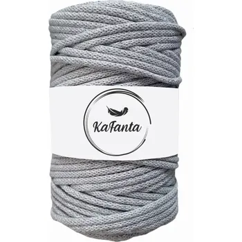 Příze Bavlněná šňůra KaFanta 5 mm - šedá