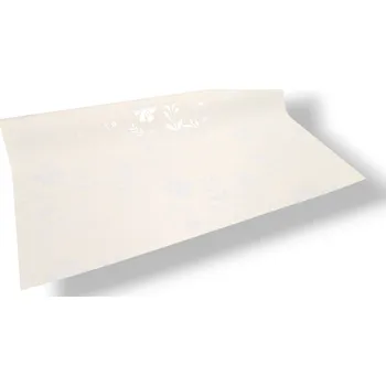 Stuha Floristická fólie 50cm x 9m design květu 21 světle krémová