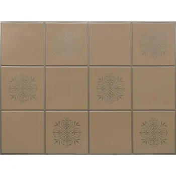 Obklad Obkladové panely 3D obklad malý hnědý se stříbrným dekorem