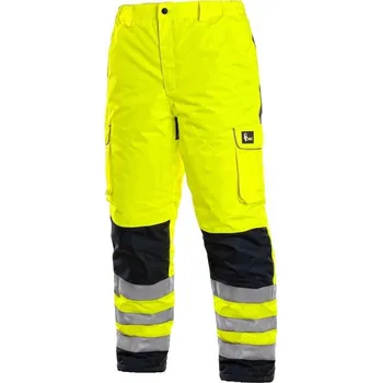 Kalhoty CXS CARDIFF, výstražné, zateplené, pánské, žluté, vel. S