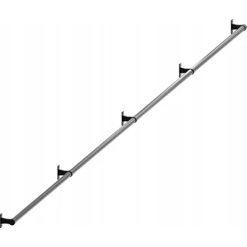 Zábradlí SCHODIŠŤOVÉ ZÁBRADLÍ MADLO NA SCHODY ČERNÝ MAT průměr 32mm 600 cm ELEN