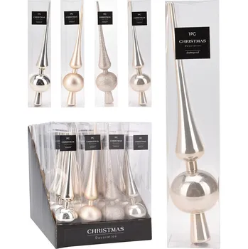 Vánoce Špendlík na vánoční stromek 275 mm, zlatý šampaňský (mix 4 barev /cena za 1 ks)