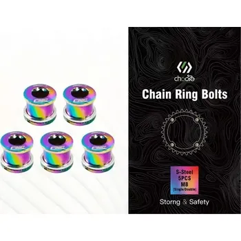 Klika na kolo a2z Šrouby do převodníků CNC set 5ks 6,5 mm průměr 10mm rainbow