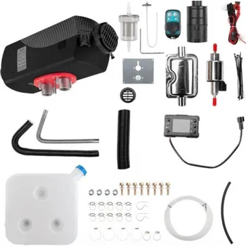 Příslušenství ke karavanu XL-AIRD Nezávislé topení 8kW včetně instalační sady, černý LCD ovladač, manuální dálkový ovladač (Horkovzdušné topení)