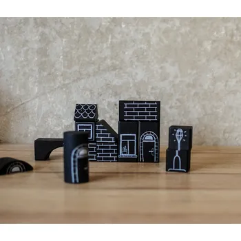 Dřevěná hračka wood season, s.r.o. Omalovánková stavebnice