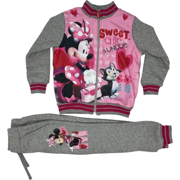 Disney Dívčí růžová tepláková souprava Minnie Mouse Barva: Růžová, Velikost: 128