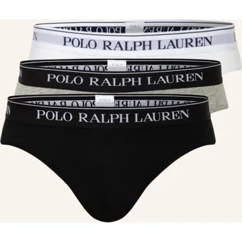 Slipy Polo Ralph Lauren Kalhotky, 3 Kusy V Balení, černá / bílá / šedá