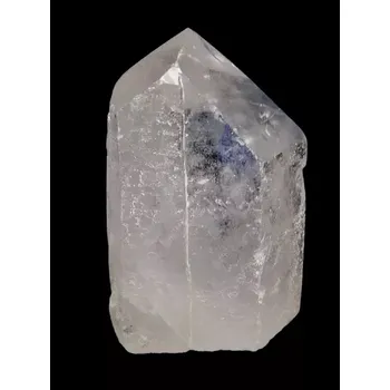 Přírodní kámen Křišťálový krystal 208 g – přírodní čirý kámen z Brazílie, s řezanou základnou pro stabilní umístění