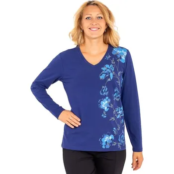 Dámské tričko HAZOKA Modrá XXXL