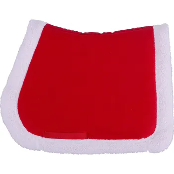 Vybavení pro koně QHP Dečka podsedlová VÁNOČNÍ QHP, drezurní, red COB/FULL