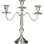 Home Styling Collection Tříramenný klasický svícen, stříbrný, 30 cm