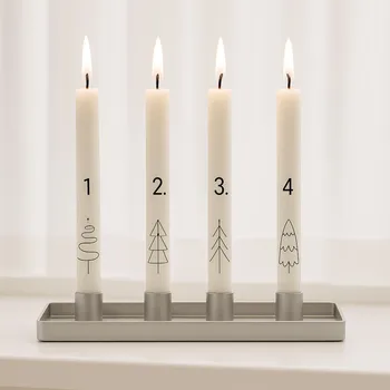 Vánoční svícen ROSA Adventní svícen Erwin stříbrný