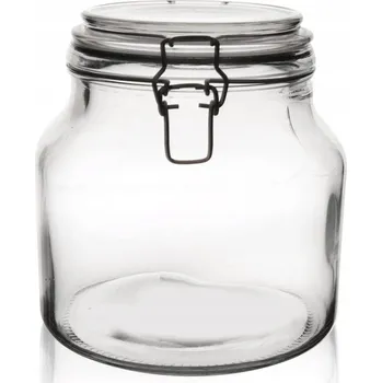 Dóza na potraviny Skleněná zavařovací sklenice NA OKURKY kvašáky, nakládačky 1,85L