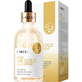 Pleťové sérum Pleťové sérum s hlemýždím extraktem a 24K zlatem proti vráskám a stárnutí pleti