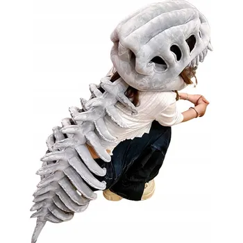 Karnevalová maska Látková rouška na obličej drak šedá