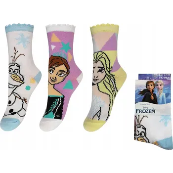 Dívčí ponožky PONOŽKY království, LEDOVÉ KRÁLOVSTVÍ 3 ks, 31/34