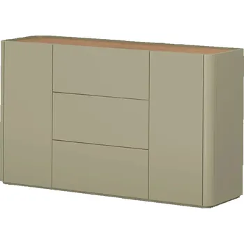 Komoda Komoda se zásuvkami Elivo - Meble Bogart eukalyptus / dub baltic dune 150x89.5 cm