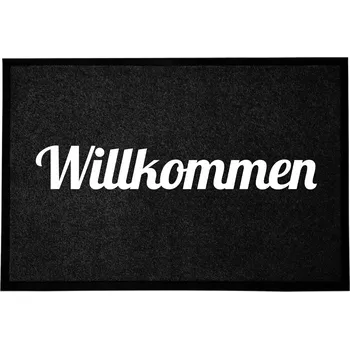 Rohožka Vstupní rohožka černá dekorativní Dárek Domů Uvítání 60x40cm
