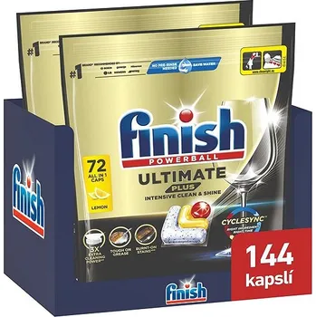 Tableta do myčky FINISH Ultimate Plus All in 1 Lemon Sparkle 144 ks