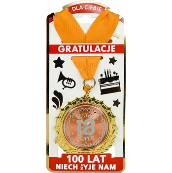 Zlatá kovová medaile PRO libovolnou výplň / odznak