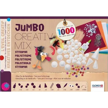 kreativní sada Glorex Jumbo kreativní sada - polystyren 1000 ks