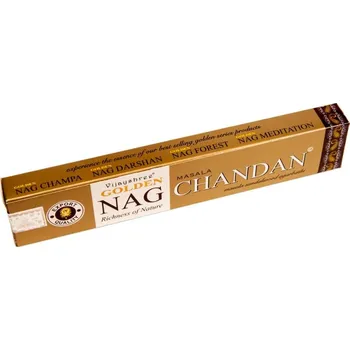 Vonná tyčinka Vonné tyčinky Golden Nag Masala Chandan Krabička 15 g