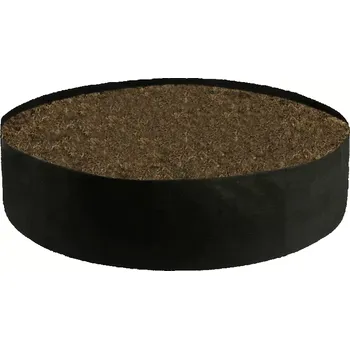 Květináč textilní květináč záhon TEX BAGS černý 330 litrů 1 kus - výška 30 cm / průměr 120 cm (textilní květináč / záhon 330L)