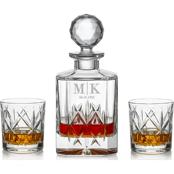 Sklenice Dekorant Whisky set s monogramem York 1+2