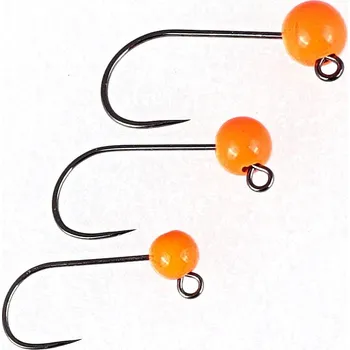 Rybářský prut HENDS TROUT AREA TUNGSTEN JIG - BL133ST - FLUO ORANGE BEAD TPO Balení: 3 ks, Průměr: 4,6 mm - 0,75 gr., Velikost háčku: 8