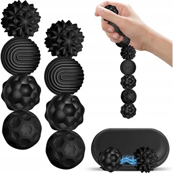 Hračka pro nejmenší HRAČKA ANTISTRESOVÁ MAGNETICKÁ SENZORICKÁ KULIČKA ZE SILIKONU SADA 8 KS