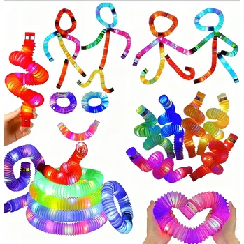 kreativní sada Senzorické Trubky Trubky Pop Sada 12 kusů TUBE VZDĚLÁVACÍ HRAČKY