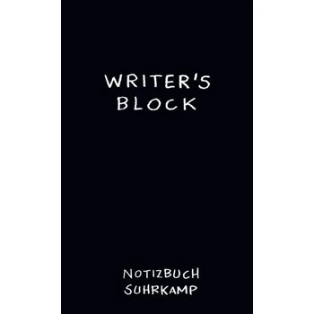 Cizojazyčná kniha Writer's Block - Suhrkamp Verlag