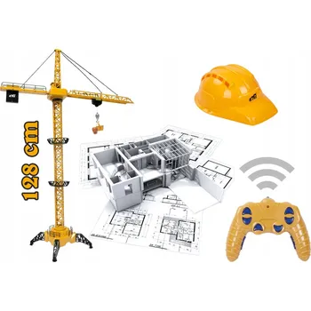 autíčko Gotel dálkově ovládaný stavební jeřáb žlutý