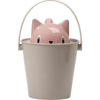 United Pets, Dóza na suché krmivo s lopatkou Crick, růžovo-šedá, 2 ks - Formadore