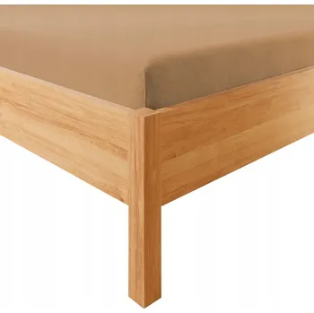 Prostěradlo PROSTĚRADLO BAVLNĚNÉ S GUMOU 90x200 JERSEY světle hnědé