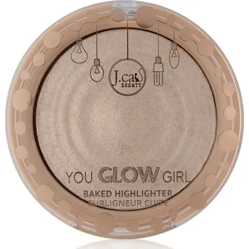 Rozjasňovač J.Cat Beauty You Glow Girl zapečený rozjasňovač odstín 104 Crystal Sand 8.5 g