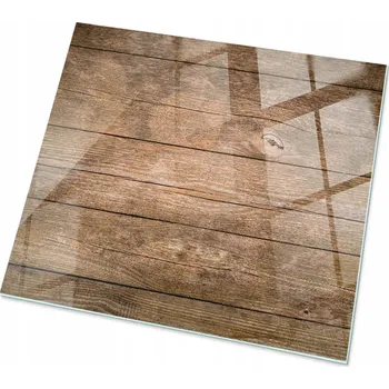 Jídelní stůl Skleněná Ozdobná Čtvercová Deska na Stůl v přírodním stylu 50x50 cm