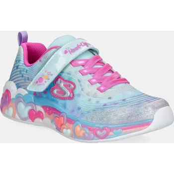 Chlapecká obuv Dětské tenisky Skechers ETERNAL HEART LIGHTS 302696L tyrkysová 60X, EUR 28
