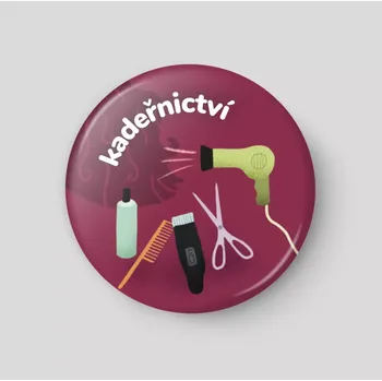 Magnetická kreslící tabulka Kadeřnictví - plánovací magnetka