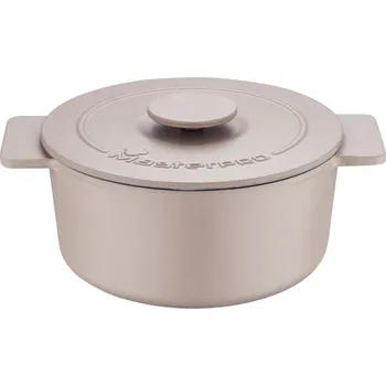 Hrnec Masterpro Litinový hrnec, Ø 21 cm, 3l (béžová)