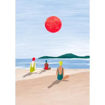 Plakát Plakát, Obraz - Girls At the Beach, Bea Muller