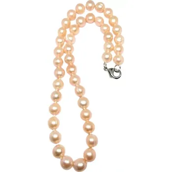 Náhrdelník Elegantní náhrdelník – říční perly meruňkové, téměř kulaté