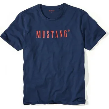 Pánské tričko MUSTANG Modré pánské tričko BENNET XXL 4222_2100.555