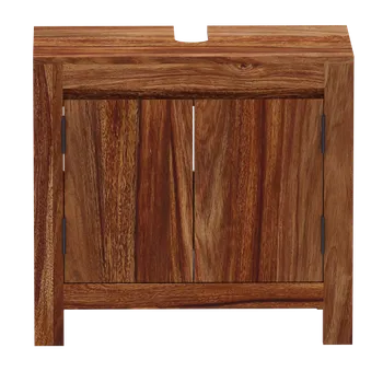 Koupelnový nábytek Indický nábytek - Skříňka pod umyvadlo Gani 65x60x35 z indického masivu palisandr Super natural