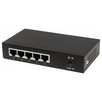 Switch Intellinet 5-port Gigabit PoE Switch, 4x GbE PoE+, 1x GbE, PoE 60W, fanless